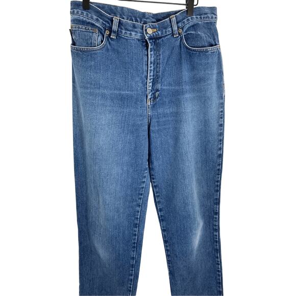 Vintage Women's Ralph Lauren Bootcut Denim SZ 12 Dad Jeans Grandpa Relaxed Fit - Picture 3 of 7